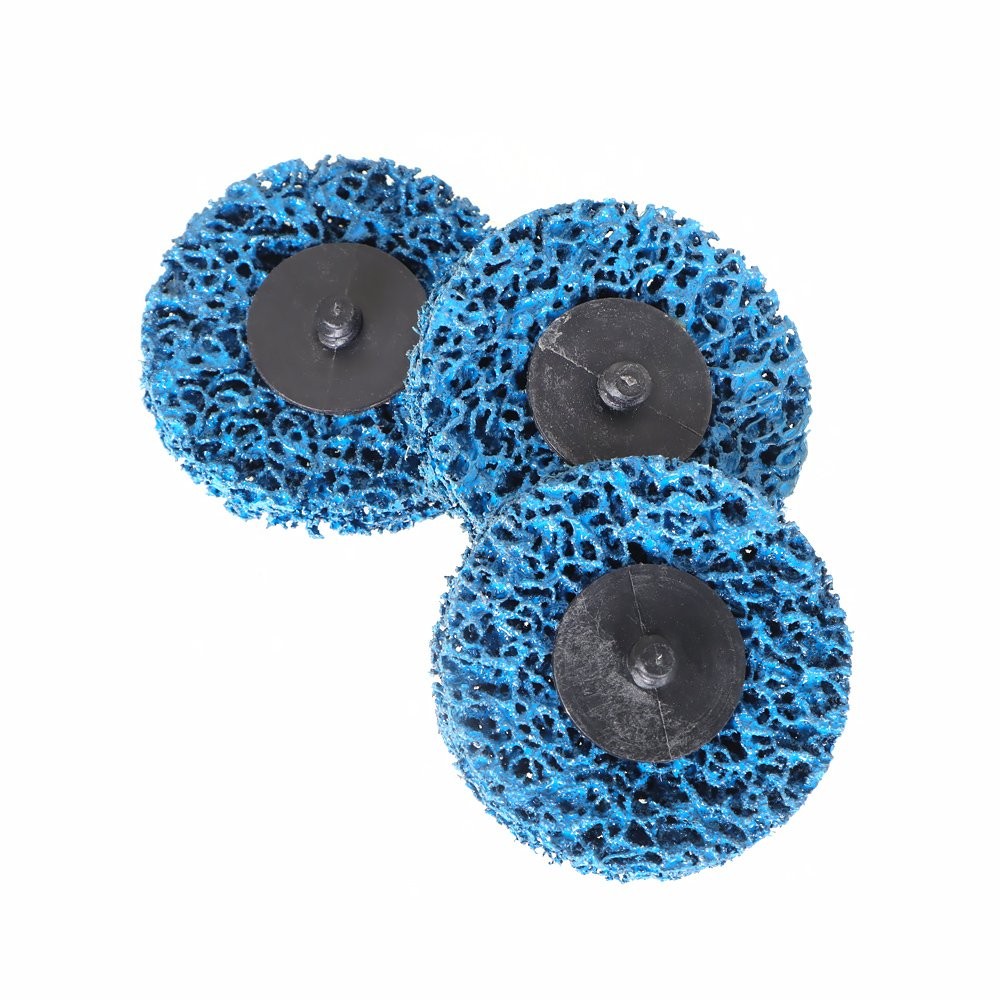 25 Pack 3 Inch Quick Change Easy Strip & Clean Discs Blue For Paint Rust