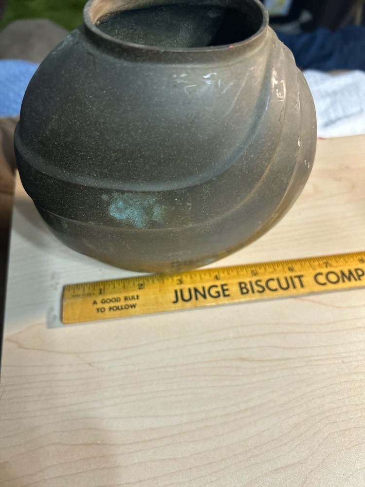 MCM Heavy Brass Vase