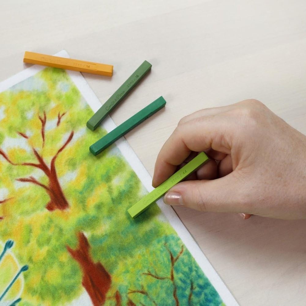Conté à Paris 24 Count Assorted Colored Carrés Crayons Set 24 Cou