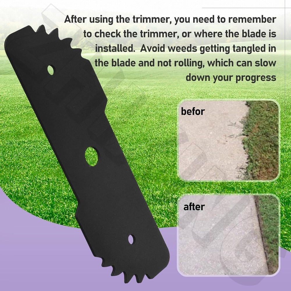 EB-007 7.5-Inch Edge Hog Heavy-Duty Edger Replacement Blade Compatible Black