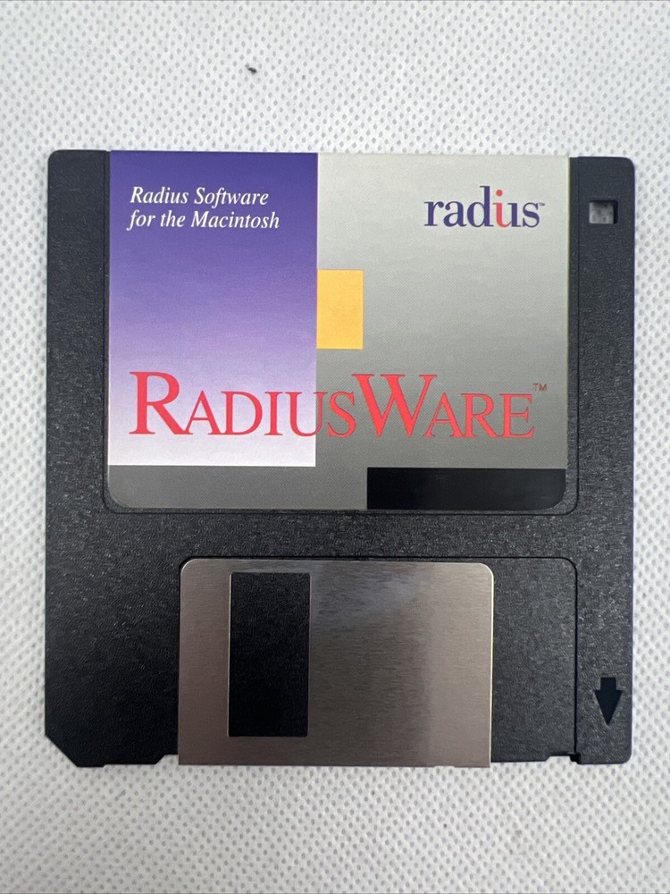 RadiusWare For Macintosh 3.5 Disk And Booklets