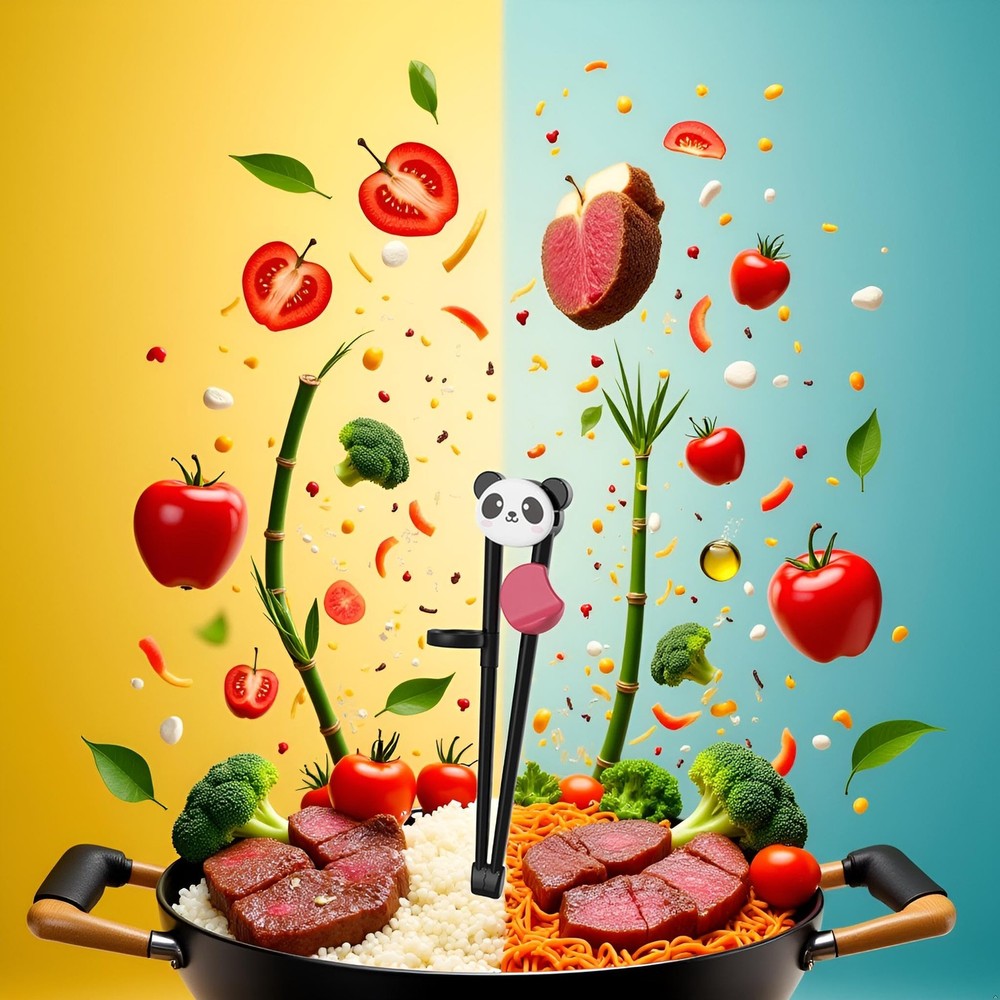 Black Training Chop-sticks, Training Chop-sticks Comfortable Grip Chewable Ca...