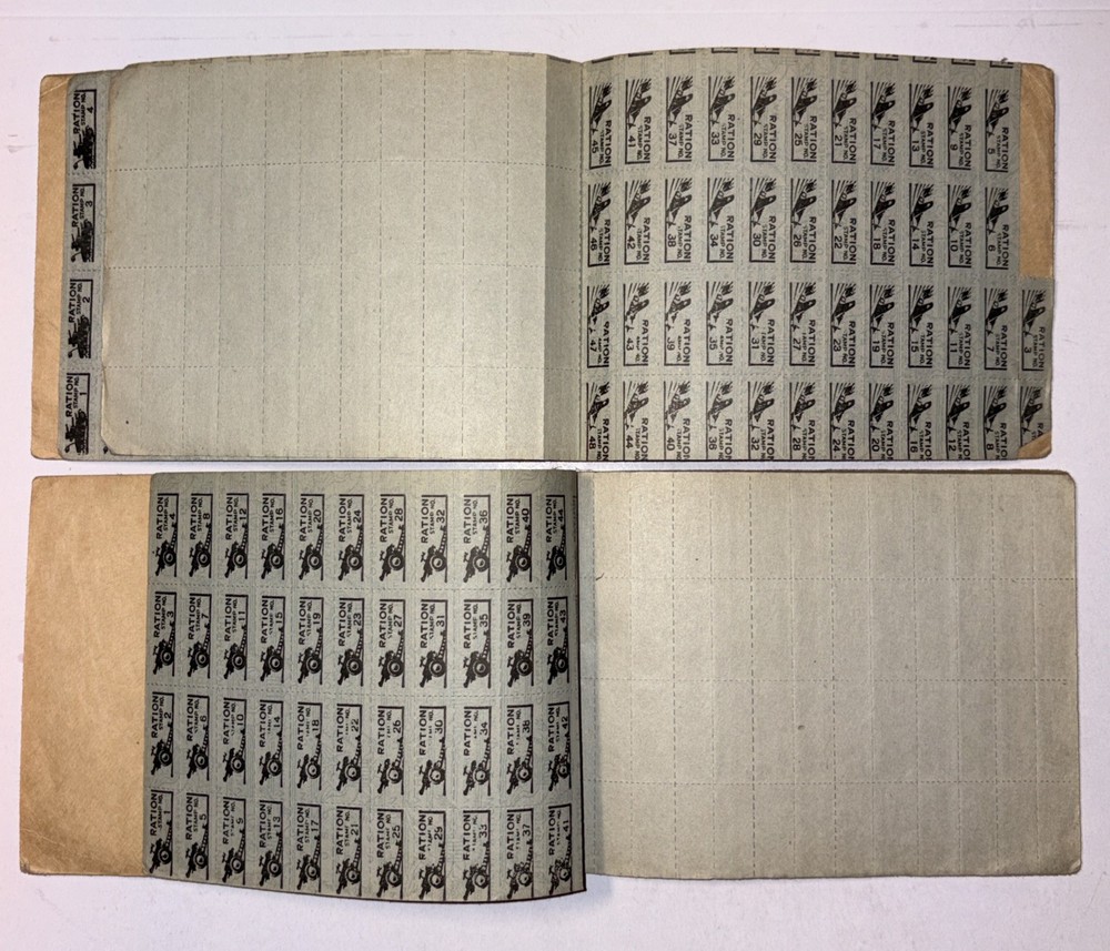 WW2 Ration Book Lot (14) Total Most Partially Used