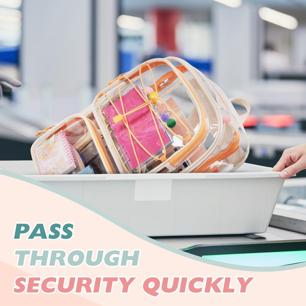 Clear Backpack Heavy Duty Transparent Backpack Large See Through Bookbag for ...