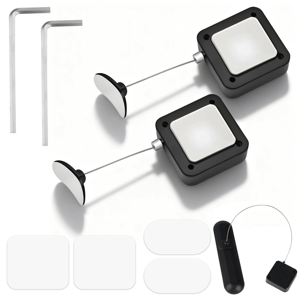 2Pcs Retractable Remote Control Tether, Remote Control Leash Holder Kit Inclu...