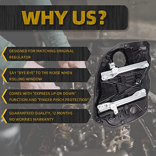 Front Right Passenger Side Power Window Regulator Passenger Side without Motor