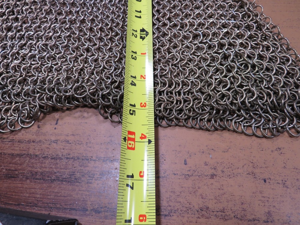 chainmail hood Brass ? bronze