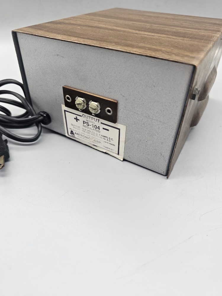 ANTRONIC PS 104 DC Power Supply Untested Vintage Model Train