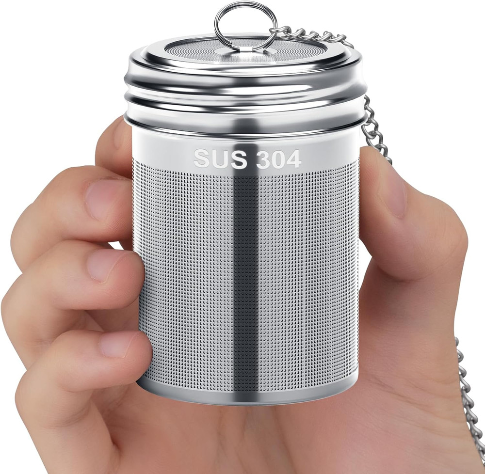 2 Pack  Large Tea Infuser for Loose Tea & Spice Infuser for Cooking, 2.1” X 2.9”