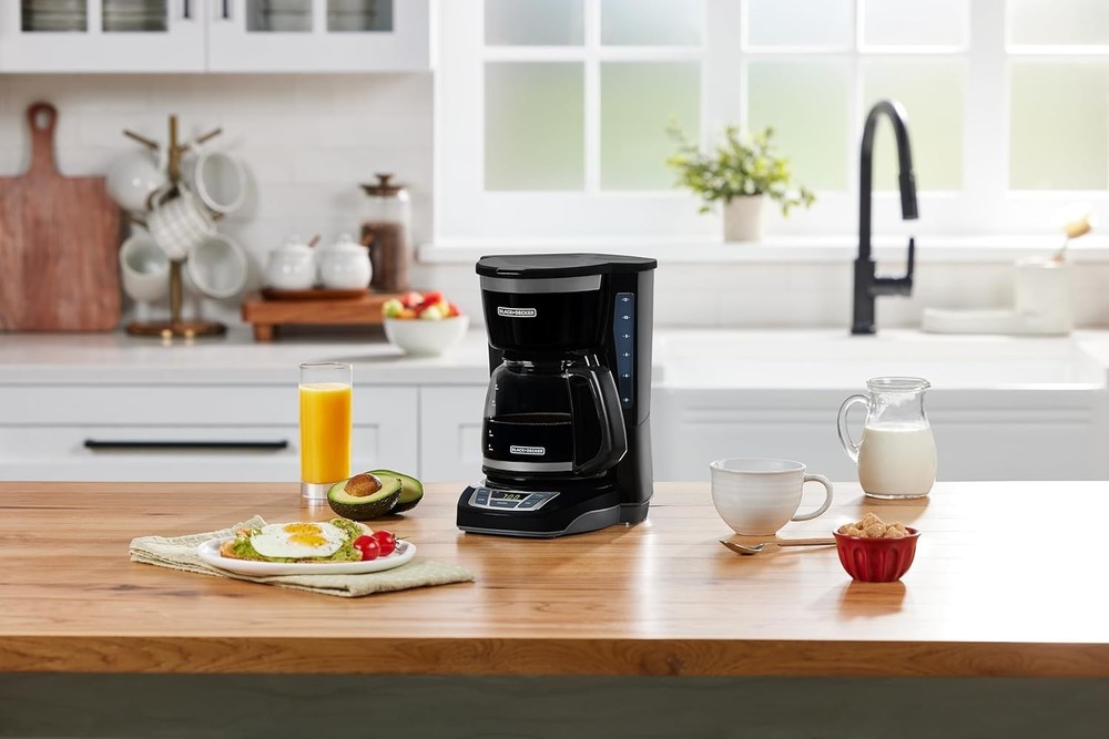 PROGRAMMABLE 12 CUP DIGITAL DRIP COFFEE MAKER Washable Basket Filter Auto Brew