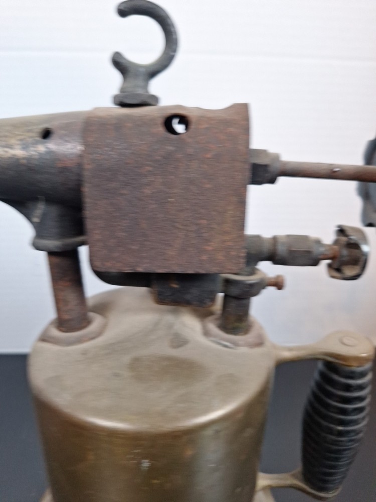 Vtg Antique Brass Blowtorch