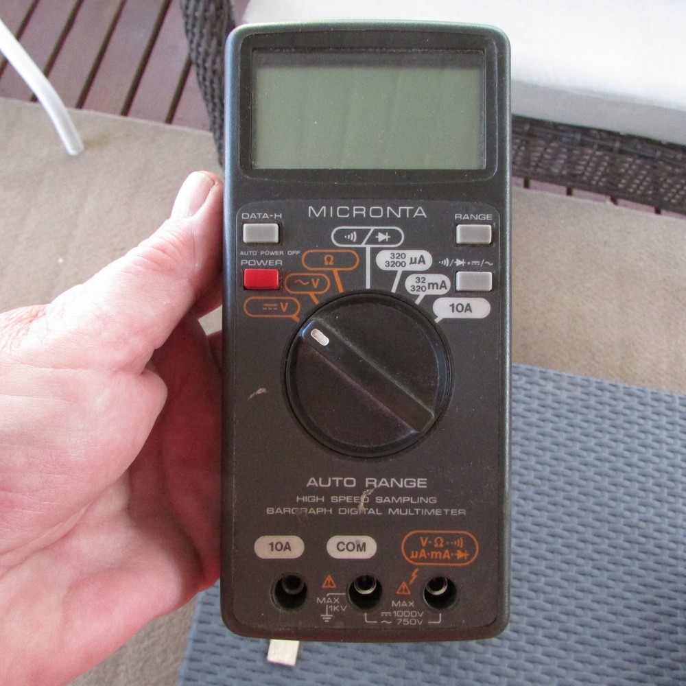 MICRONTA 22-167 BLACK AUTO-RANGE HIGH SPEED SAMPLING BARGRAPH DIGITAL MULTIMETER