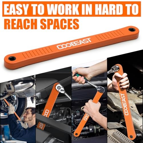 3/8 inch offset extension wrench Impact Ready Socket Wrench Medium Orange