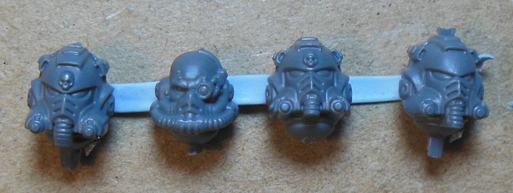 Space Marines - Primaris Eradicators - 4 x Sergeant Heads (c) Bits Bitz 40K
