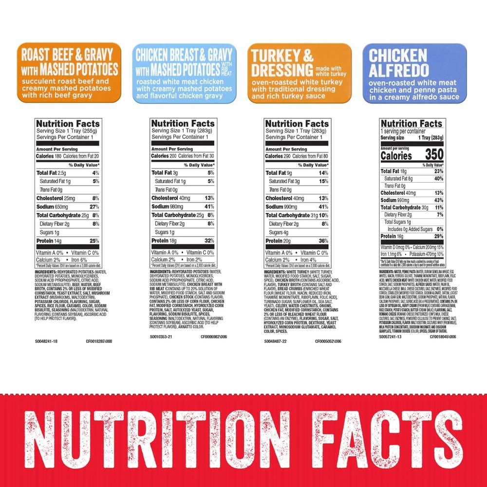 (5 Pack) HORMEL COMPLEATS Protein Variety Pack Microwave Meals