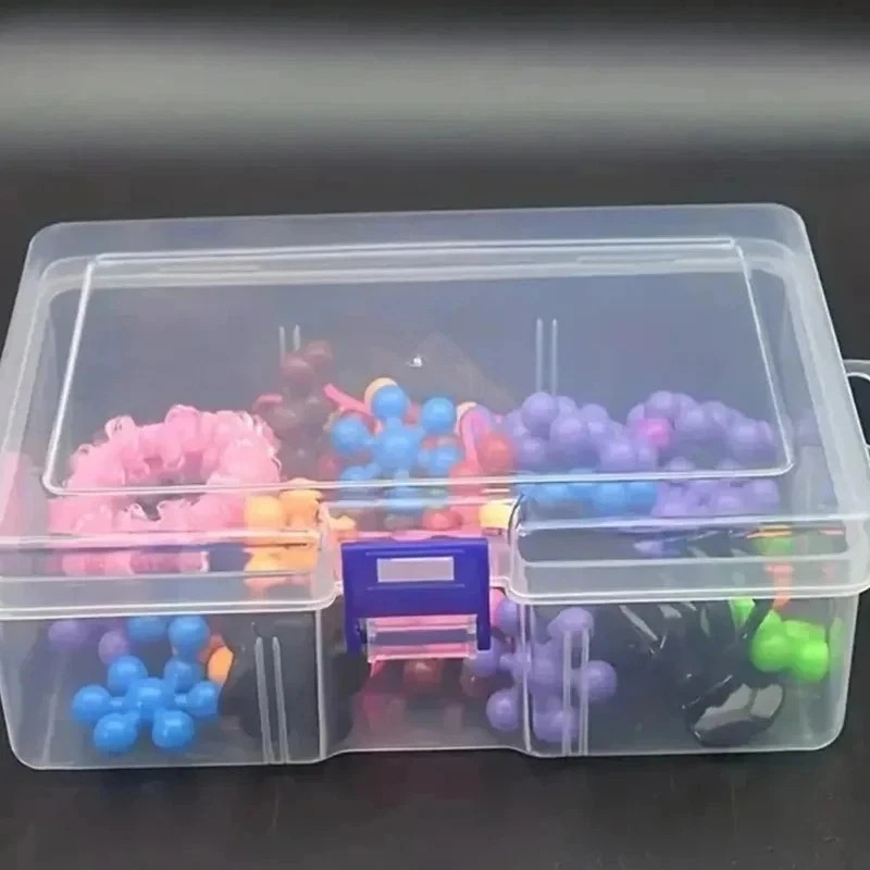 Plastic Transparent Storage Box Small Items Packing Case Organizer