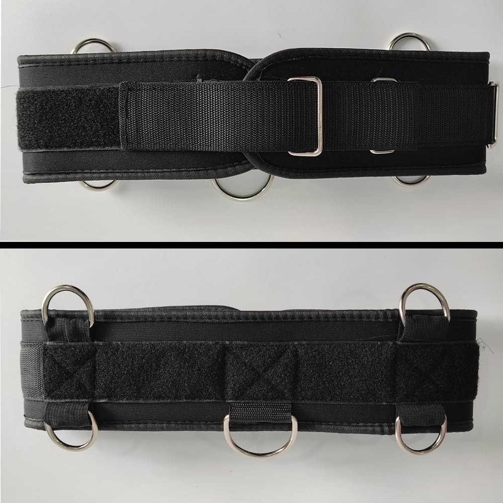 Fitness Resistance Belt Multi Functional 5 Rings Weight Training Pull Up Squat