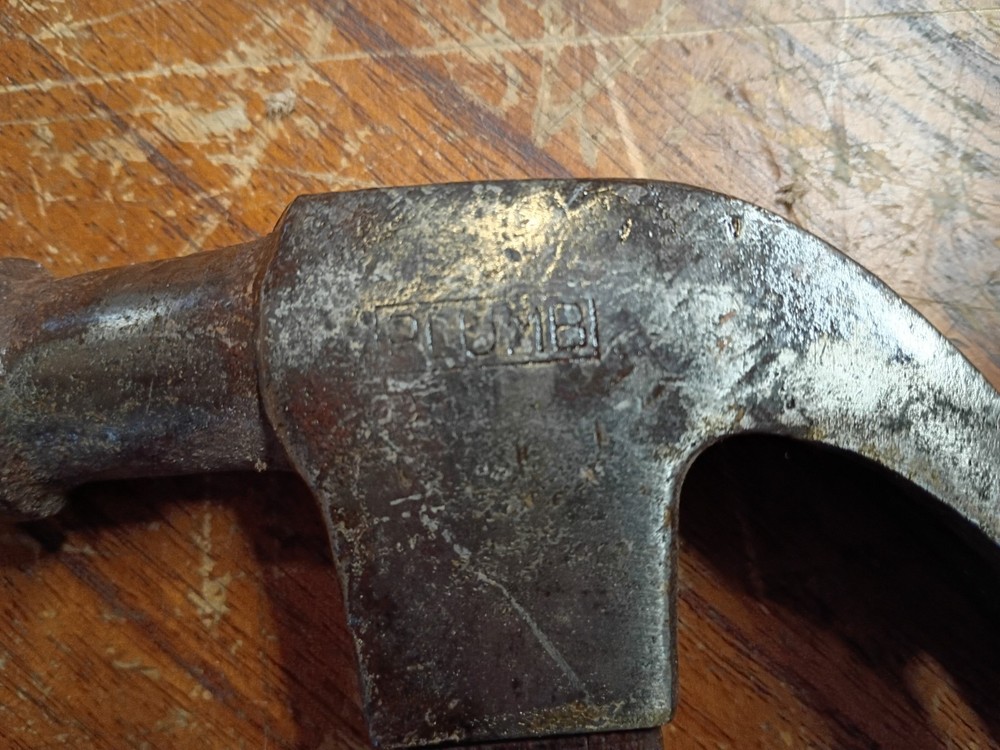 Vintage Plumb Claw Hammer Octagonal Handle 16OZ.