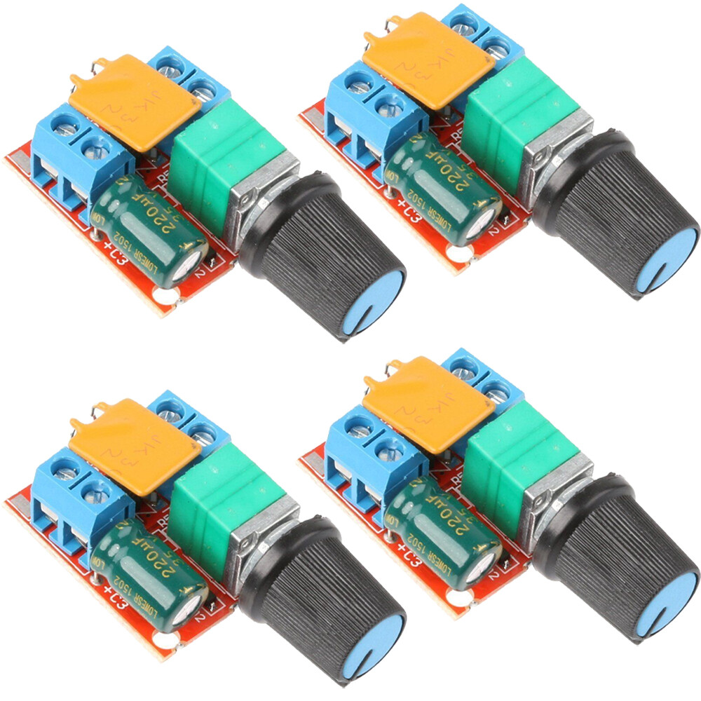 4PCS Mini Dc Motor PWM Speed Controller 3v-35v Speed Control Switch LED Dimme
