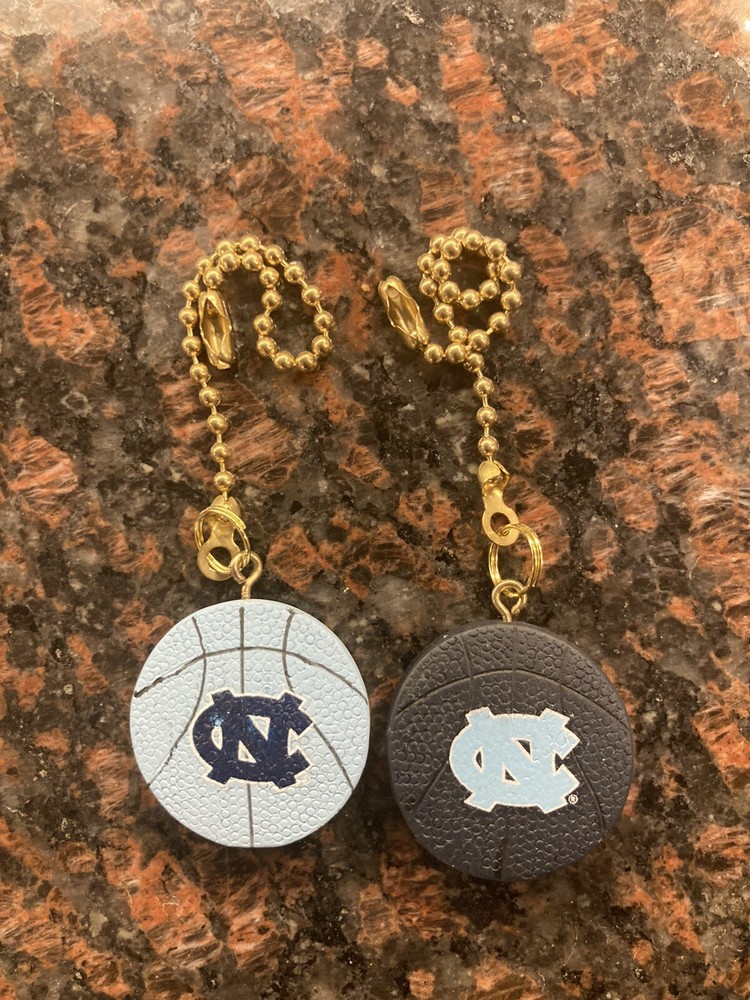 NORTH CAROLINA UNIVERSITY CEILING FAN LIGHT SWITCH PULL  UNC LOGO BASKETBALL