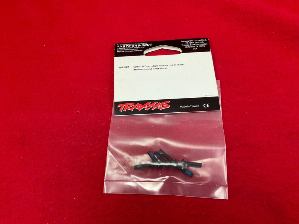 Traxxas 5282 Screws 3X12mm button-head machine threadlock (6) for EZ START MOTOR