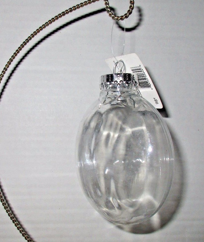 DIY 100mm Plastic Flat Fillable Paintable Ornaments Crafting Personalizing