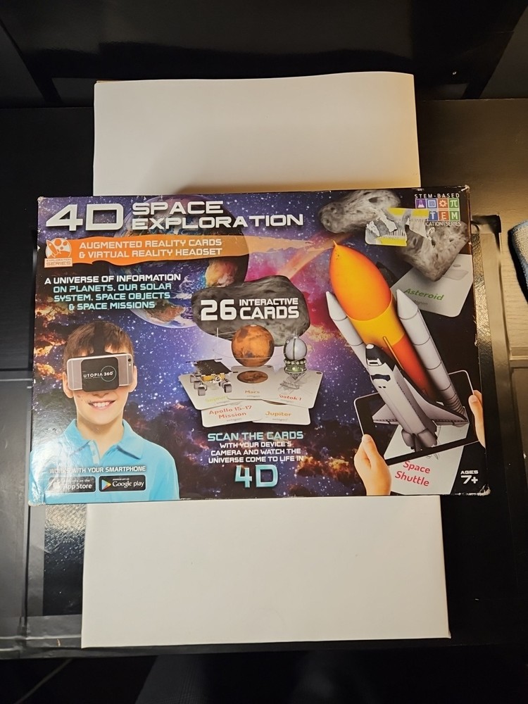 Space Exploration Augmented Reality Cards Virtual Reality 4D Headset Interactive