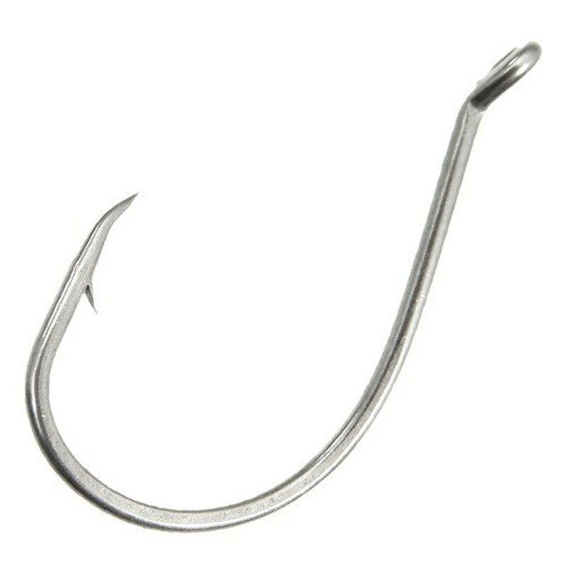 Mustad Hooks 92553-NI-1/0-50 Octopus Beak Silver Hook