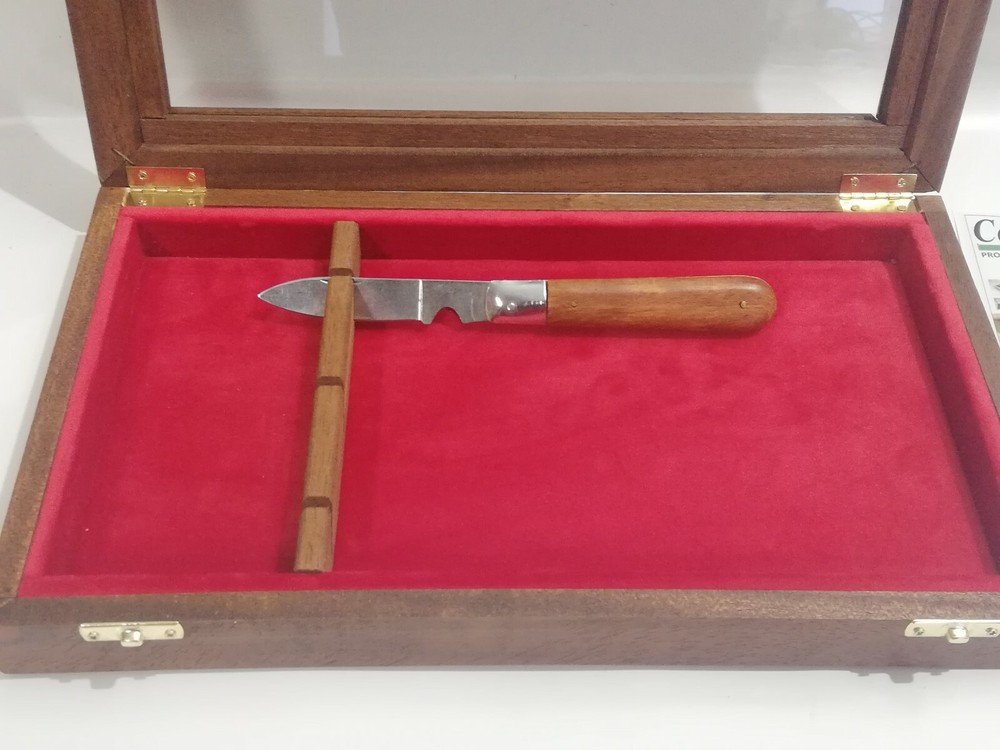 Wood Display Case For Knives Coins