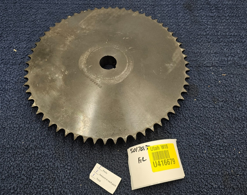 086446-6020 Sprocket 12" Diameter Keyed Bore Black