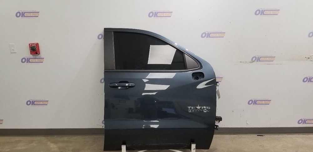 20 CHEVY SILVERADO 1500 LT DOOR FRONT RIGHT PASSENGER BLUE CREW CAB