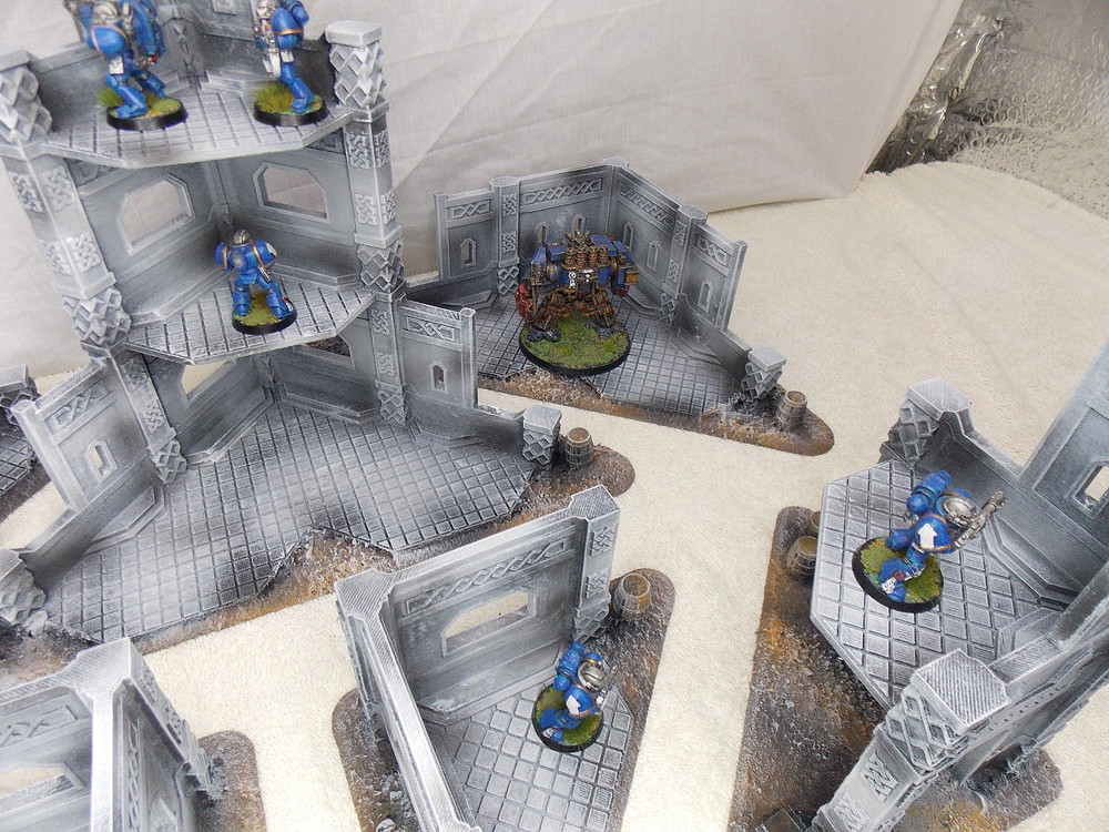 WARGAMING TERRAIN PAINTED, MEGA BUNDLE SET OF 9 PIECES