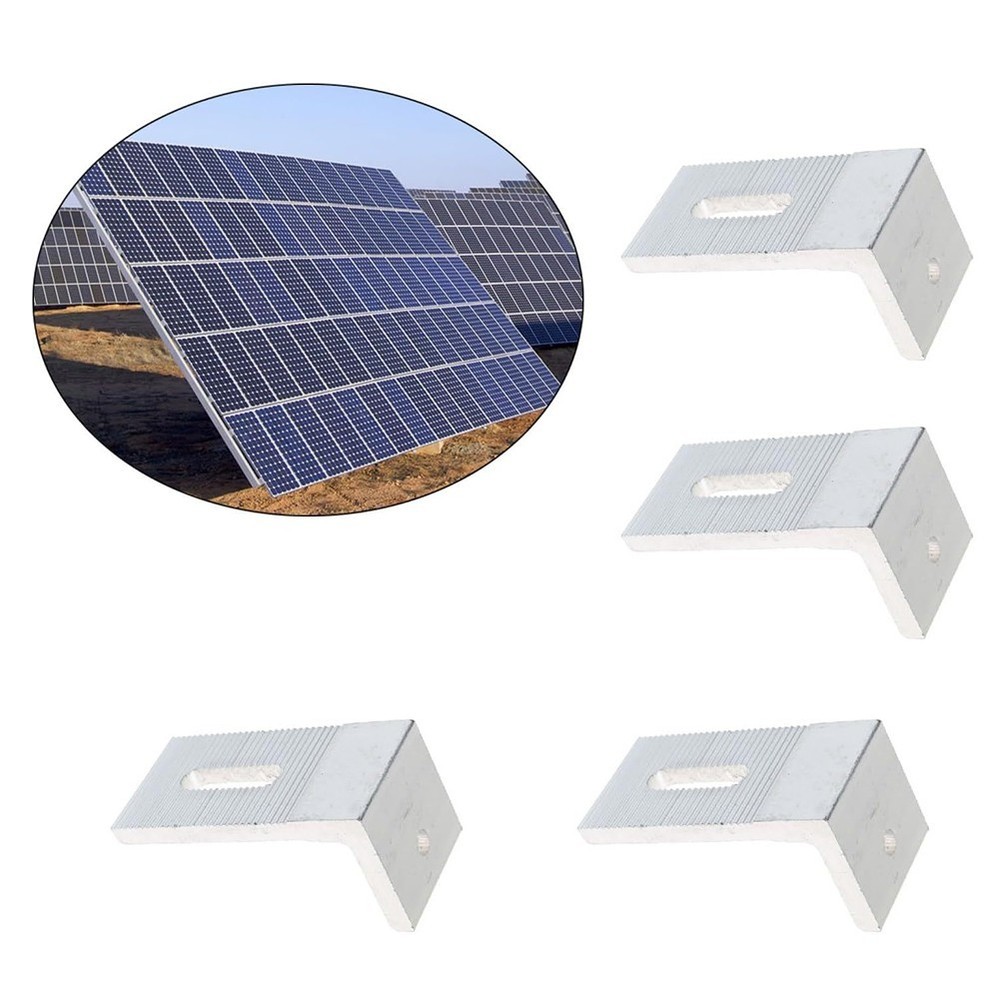 Solar Panel Mounting Brackets L Foot Aluminum Alloy Roofing System Set