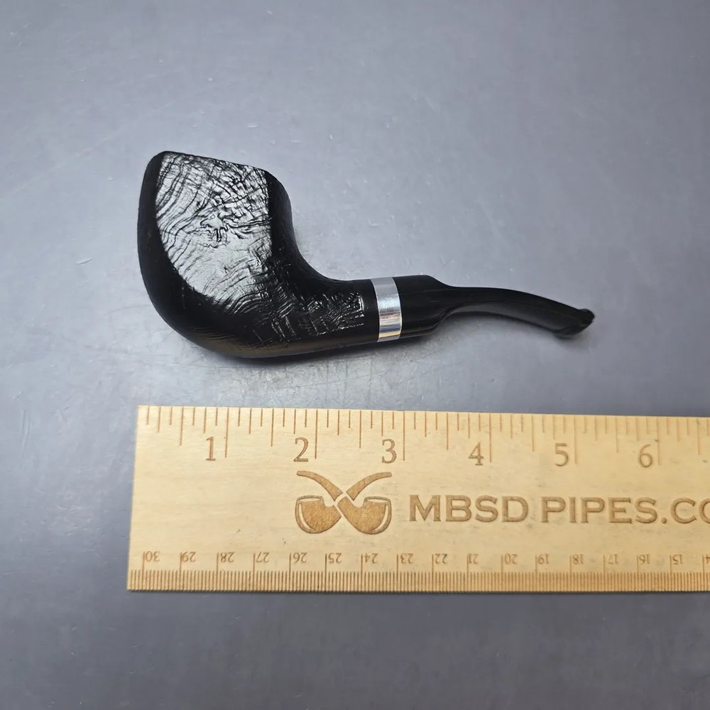 Morgan BlackJack 31 Sandblasted Panel Horn Briar Pipe, New