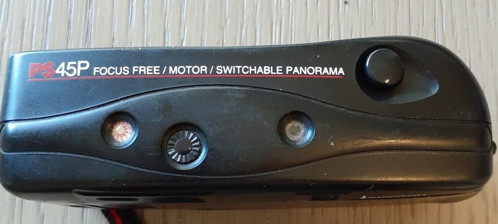 Vivitar Panorama Camera PS45P Focus Free Motor Switchable Case Untested