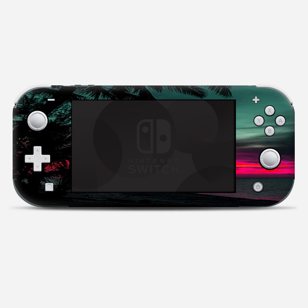 Skins Decals wrap for Nintendo Switch Lite - Ocean sunset Pink sky