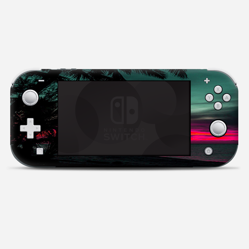 Skins Decals wrap for Nintendo Switch Lite - Ocean sunset Pink sky