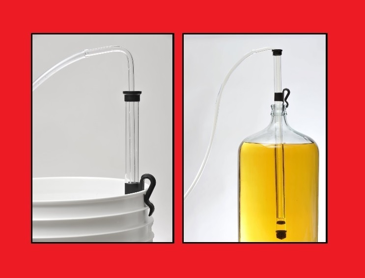 AUTOSIPHON KIT JUMBO 1/2" RACKING CANE w/HOSE & CLAMP AUTO SIPHON FOR BEER WINE