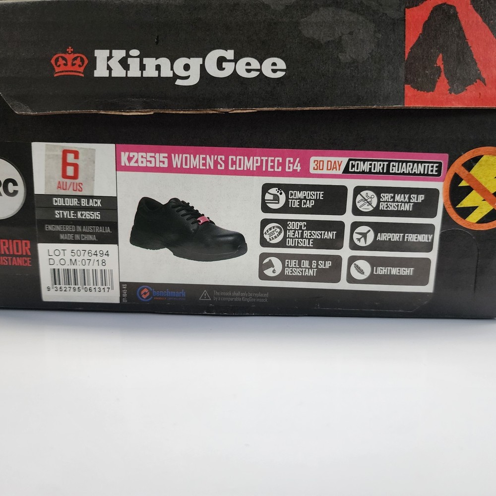 KingGee Comptec Safety Shoe Anti Static Composite Toe Src Slip Resistant