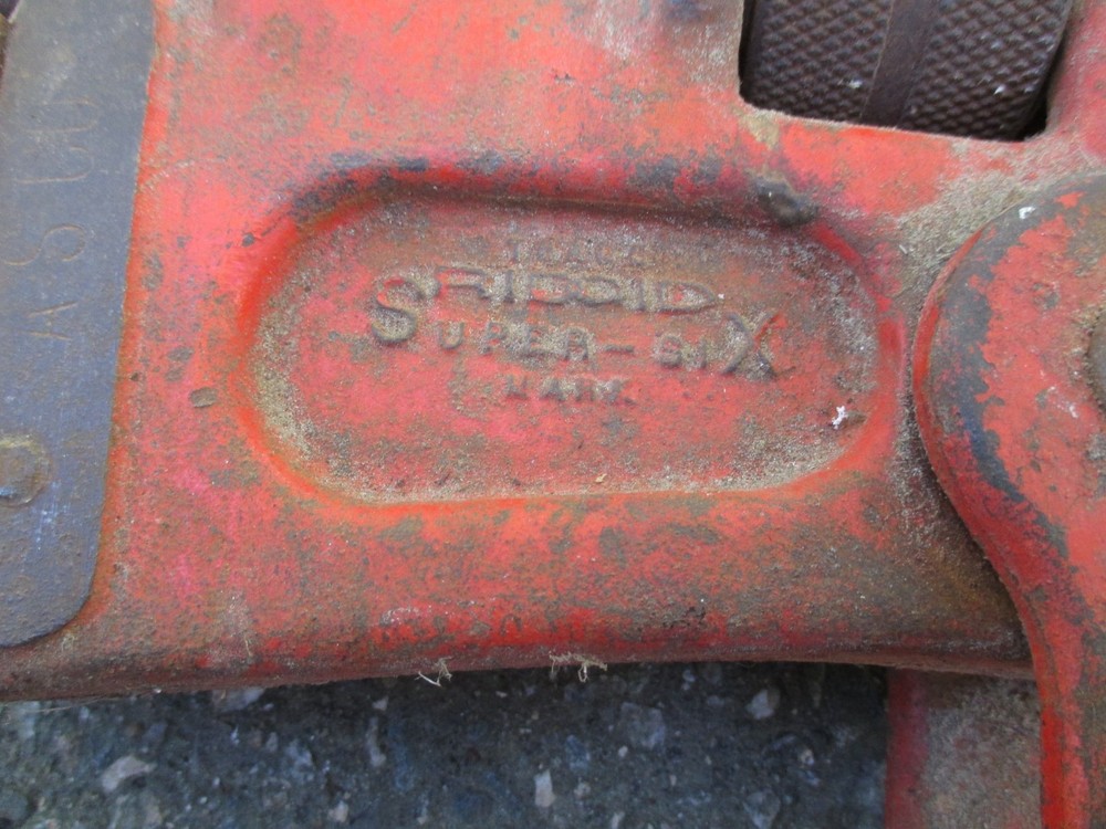Rigid Super Six Heavy Duty Compound Leverage Pipe Wrench 48"