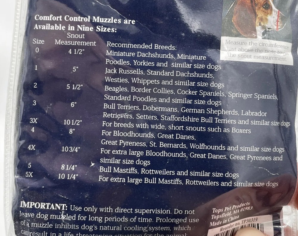 Guardian Gear Lined Muzzle Size 4XL - FAST US SHIPPER