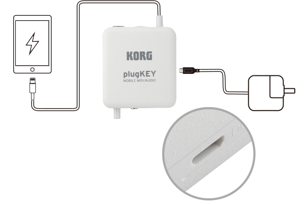 Korg plugKey iOS MIDI Interface for iPhone/iPad/iPod Plug Key Lightning choice
