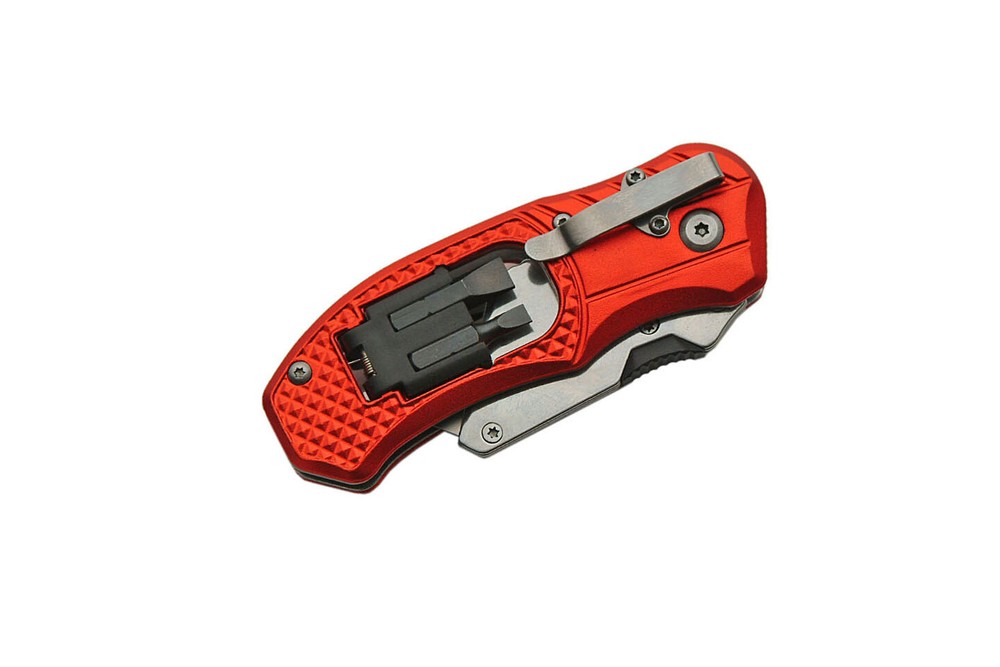 Button Lock Utility Razor Knife Box Cutter Screwdriver HVAC Sheetrock Multi Tool
