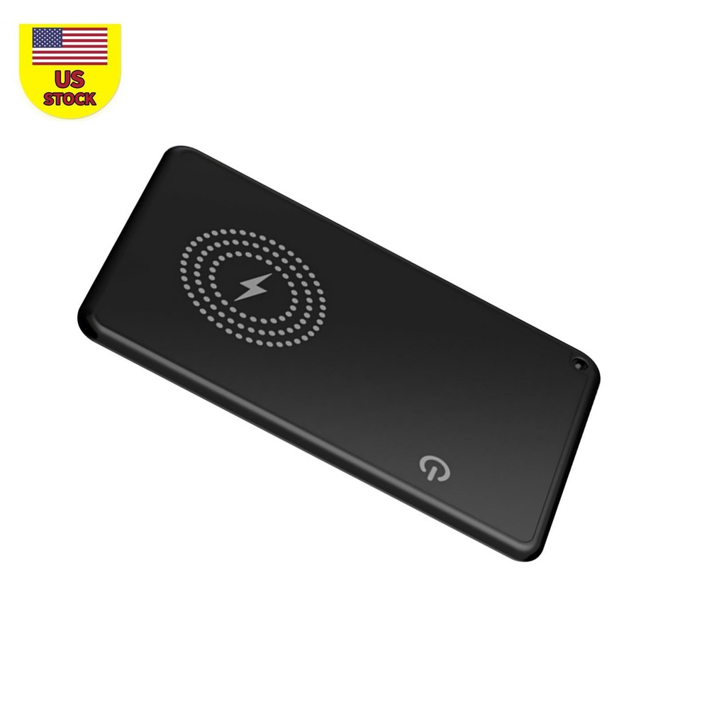 Black Wireless Charging Smart Card Tracker ABS Wallet Tracker Tracking Device