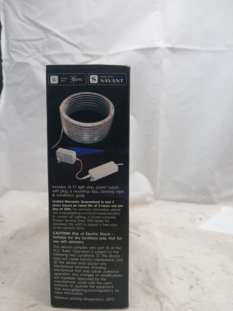GE Cync Dynamic Effects Smart Light Strip 16 Ft New