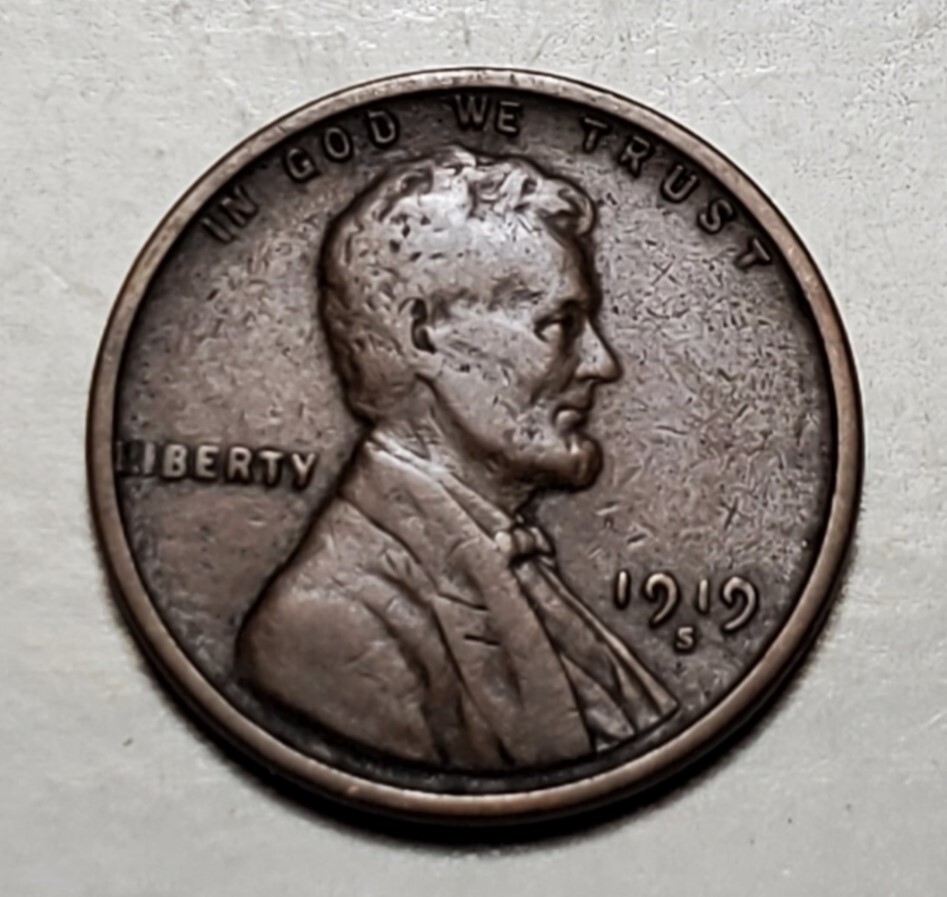 1919 S LINCOLN WHEAT PENNY #C4629