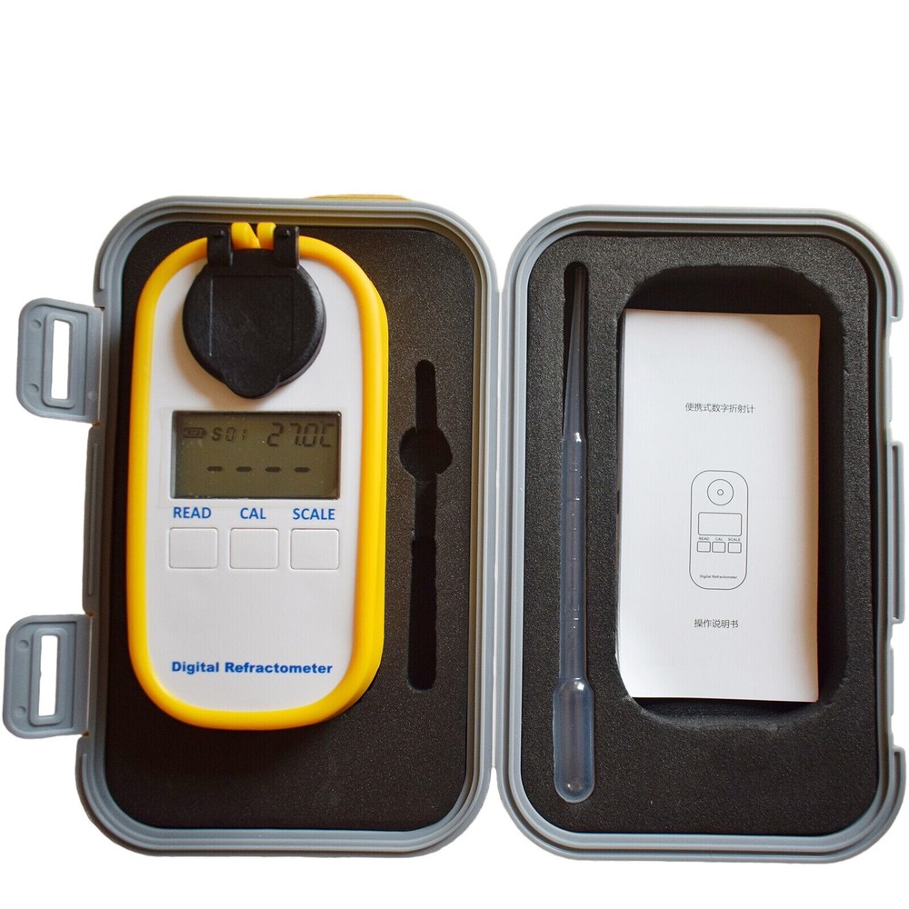 Digital Glycerine Concentration Refractometer Meter Tester 100%