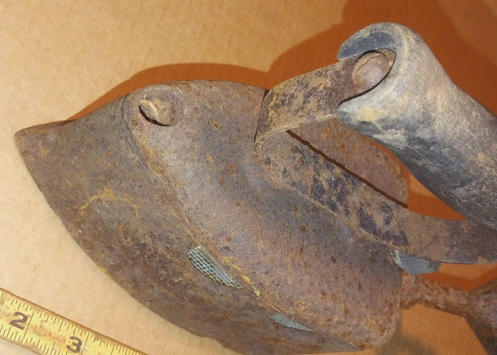 Antique Cast Iron Steam Iron
