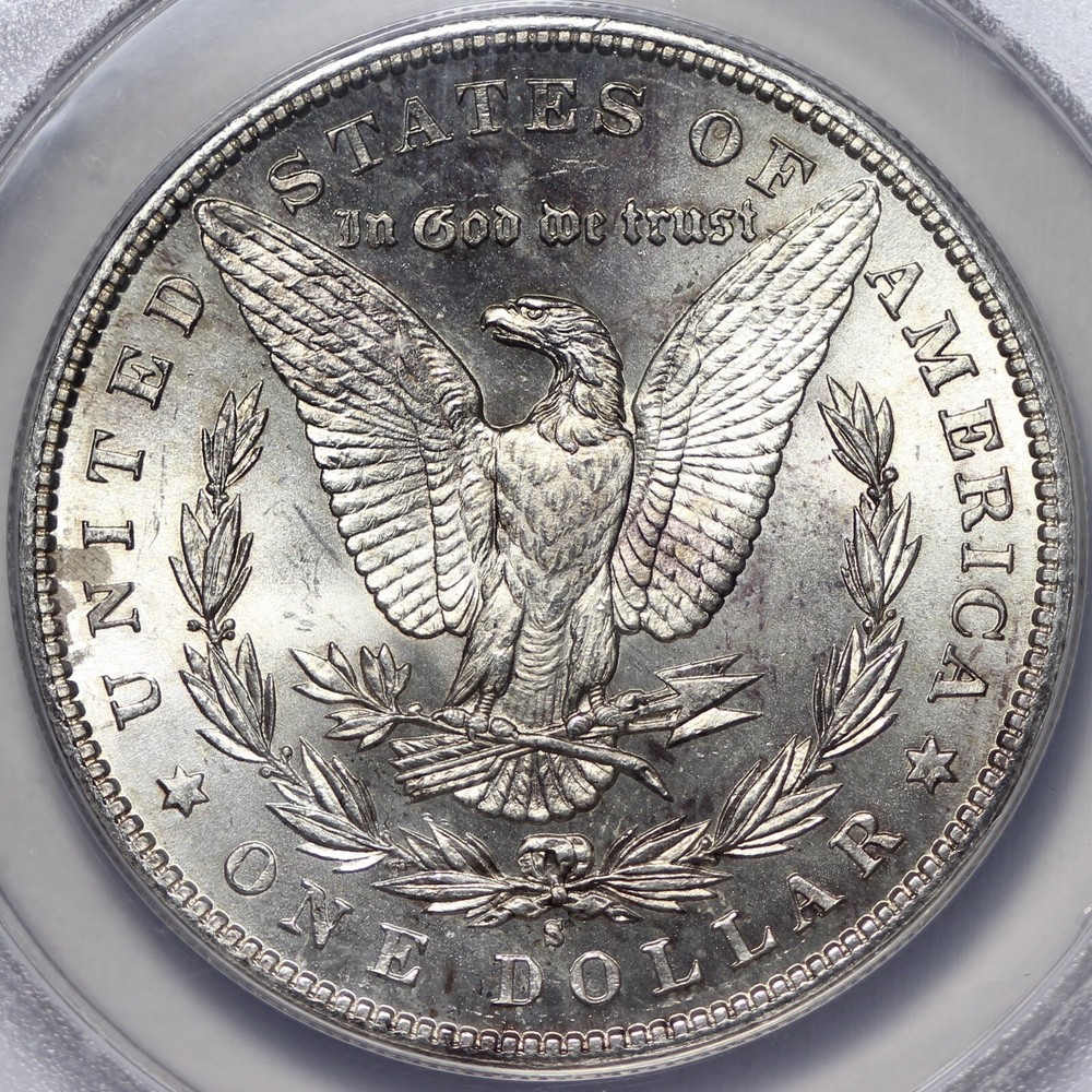 BU 1881-S Morgan Silver Dollar ANACS MS62 Flashy! AME