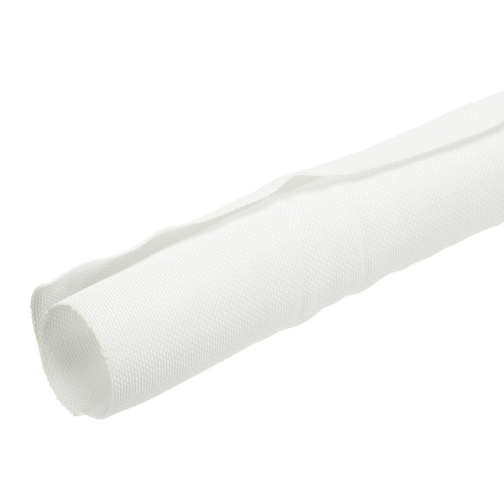 Wire Split Braided Cable Management Sleeve, White (1 1/4" - 10 Feet)